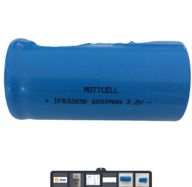 32650 3.2V Lifepo4 Silindir Lityum Pil 5000mah 6000mah Li Ion Hücresi 0
