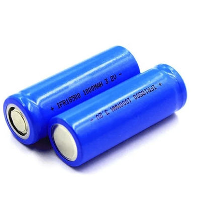Acil aydınlatma için 1100 mah yaşam PO4 güneş pil hücresi 3.2V 18500