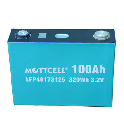 Ticari ESS 100Ah LiFePO4 pil hücreleri 2000-4000 döngü ömrü ve% 90 şarj/şarj verimliliği ile